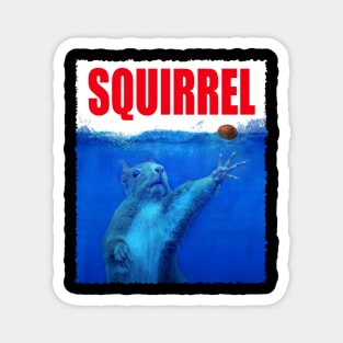 Nutty Nibblers Squirrel Samba, Tee Triumph for Wildlife Admirers Magnet