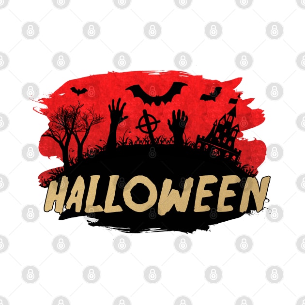 Scary Haunted Cemetery Halloween Zombie Party Cool Costume Idea by Naumovski