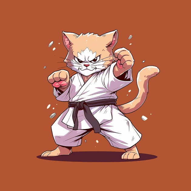 karate cat by lets find pirate