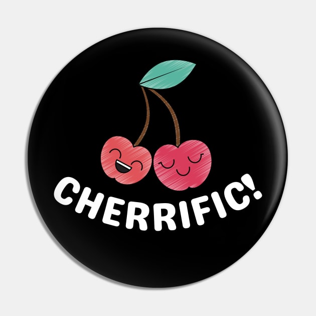 Cherrific! - Cherry Pun Pin by Allthingspunny