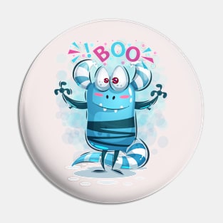 Boo funny artwork Pin