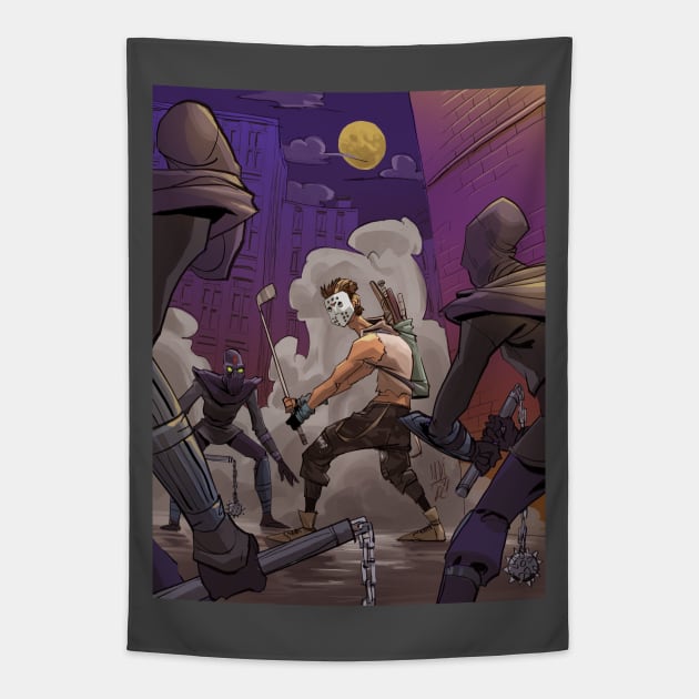 Casey Jones TMNT Tapestry by markodjeska