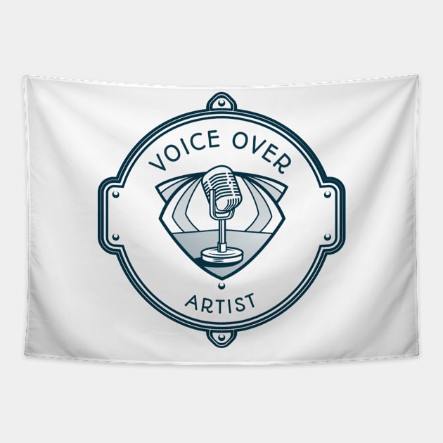 voice over artist - plaque design Tapestry by Salkian @Tee