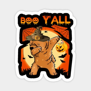 Chow Chow Dabbing Boo Yall Ghost Halloween Magnet