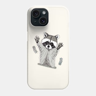 Jolly Playful Raccoon in Ink #1 Phone Case