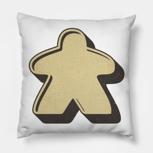 Retro Board Game Meeple Pillow