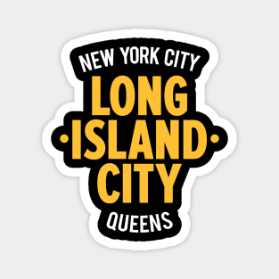 Long Island City Queens Logo - A Minimalist Tribute to Urban Charm Magnet