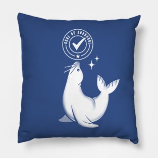Funny Seal of Approval by Tobe Fonseca Pillow