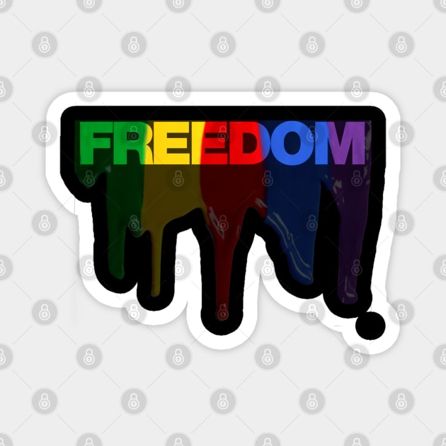 Freedom Flow Colors Magnet by freespiritees