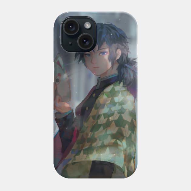 Kimetsu no Yaiba- Giyuu Tomioka Phone Case by Clivef Poire