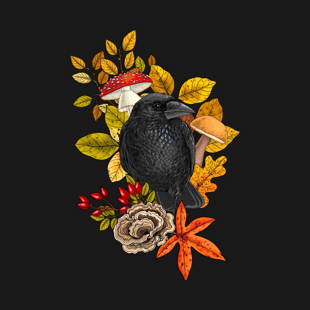 Autumn raven by katerinamk