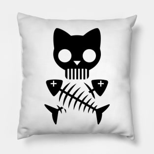 Cat skeleton Pillow