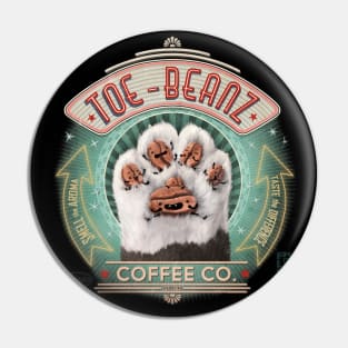 Toe Beanz Coffee Co T Shirt Pin