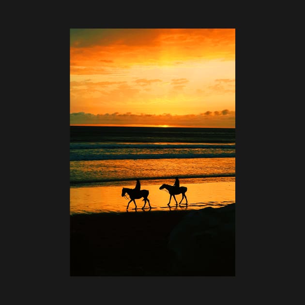 Riding Horses on the Beach by RockettGraph1cs