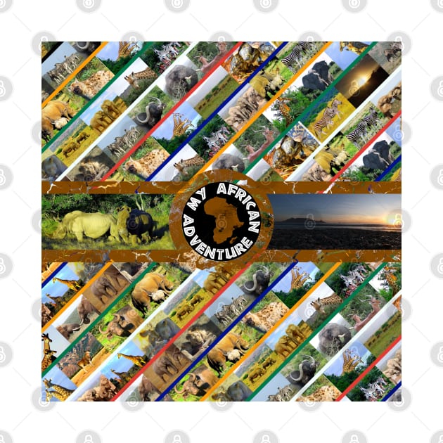 My African Adventure Wildlife Collage by PathblazerStudios