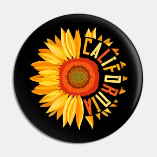 Yellow Sunflower Californian Summer United States California Pin