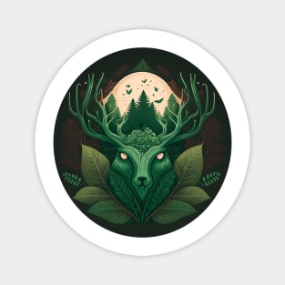 Nature Lover Deer - Designs for a Green Future and Hunters Magnet