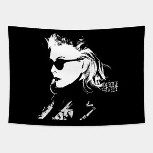 punk girl b&w Tapestry