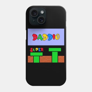 Funny Super Daddio Video Game Lover Father's Day and mother birthday Phone Case