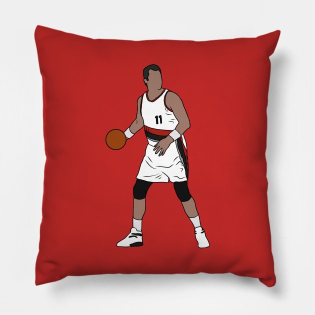 Arvydas Sabonis Portland Pillow by rattraptees