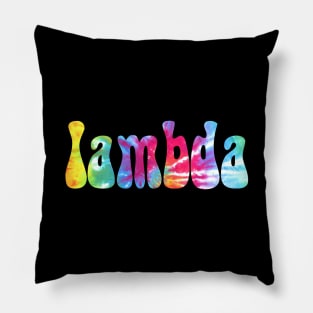 Tie Dye Lambda Pillow