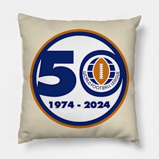 World Football League (1974-1975) 50th Anniversary Logo Pillow