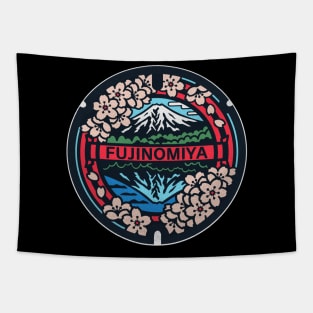 Fujinomiya Manhole Cover Art Tapestry