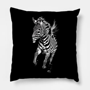 Zebra Vigilant Visionaries Pillow