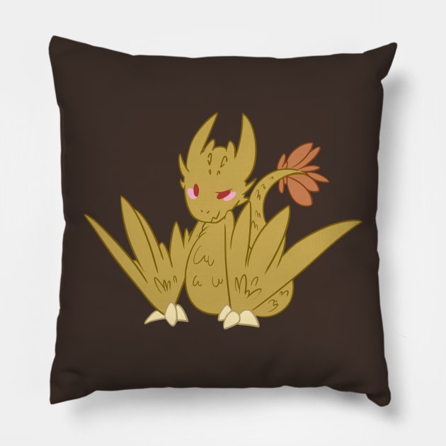 Wyvern Chibi Dragon Pillow by kelsmister