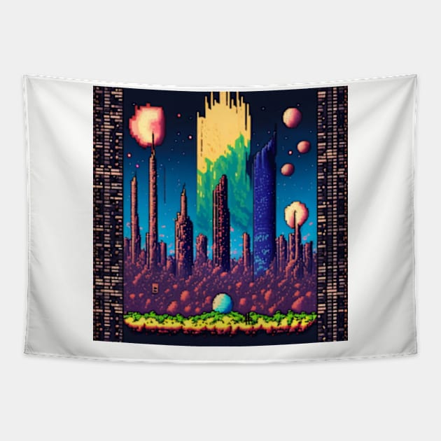 Petroleum Flare Tapestry by DystoTown