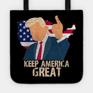 Keep America Great Vote For Trump Retro Vintage Tote