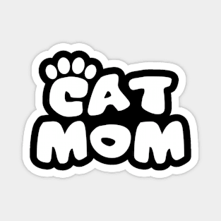 Cat Mom Logo Magnet