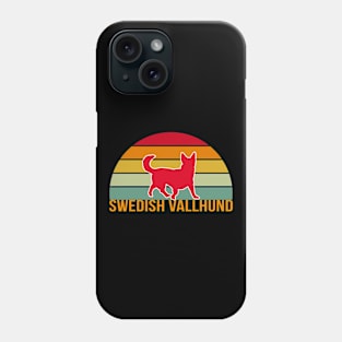 Swedish Vallhund Vintage Silhouette Phone Case