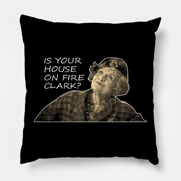 Classic Art Is Your House On Fire Pillow by Black Demon Bear