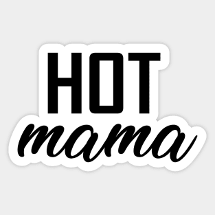 Hot Mama Classic Mother Mom Sexy Good Looking Funny Wall Decals for Walls  Peel and Stick wall art murals Black Medium 18 Inch