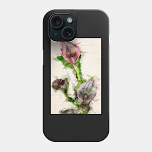 Calla Lillies in Watercolor Phone Case