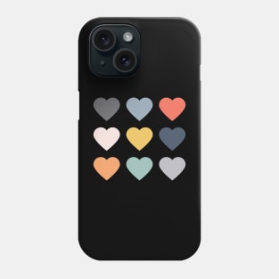 2023 Colors Hearts Pattern Phone Case