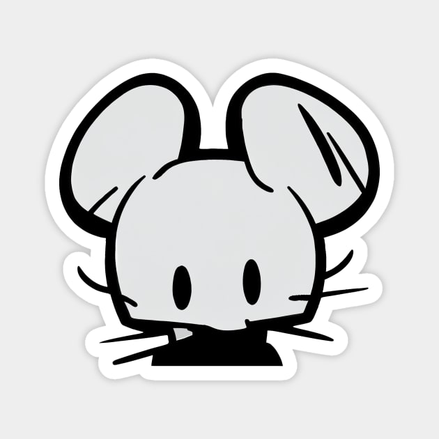 Hollow mouse Magnet by stkUA