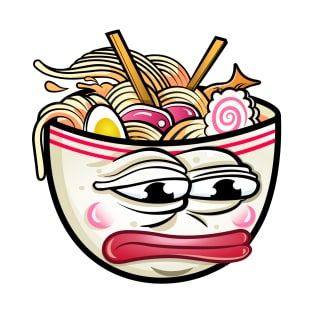 Sad Ramen | Pepe The  Frog Ramen version T-Shirt