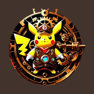 Steampunk Clockwork thunderbolt T-Shirt