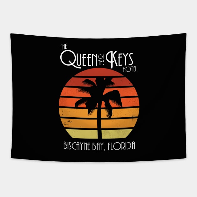 Queen of the Keys Hotel Tapestry by kevko76