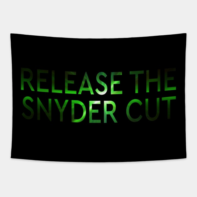 RELEASE THE SNYDER CUT - GREEN LANTERNS LIGHT TEXT Tapestry by TSOL Games