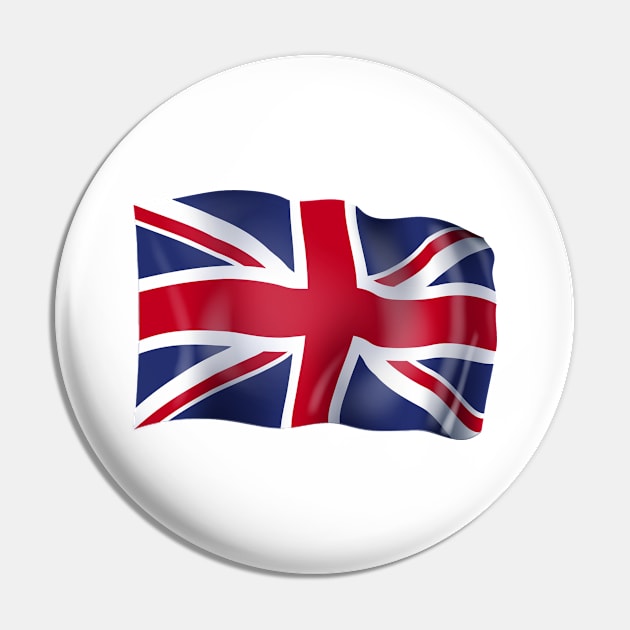 United Kingdom flag Pin by SerenityByAlex