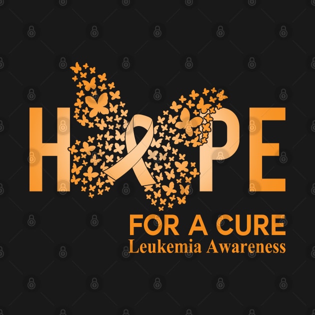 Hope For A Cure Butterfly Gift  Leukemia 2 by HomerNewbergereq