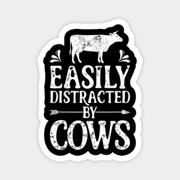 Easily Distracted By Cows T Shirt Cow Men Women Ts Farmer Easily Distracted By Cows 