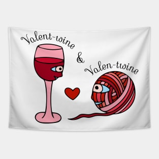 Valent-wine and Valen-twine Tapestry