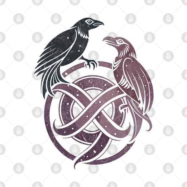 Hugin and Munin Viking God Mythology Ravens by Ravenglow