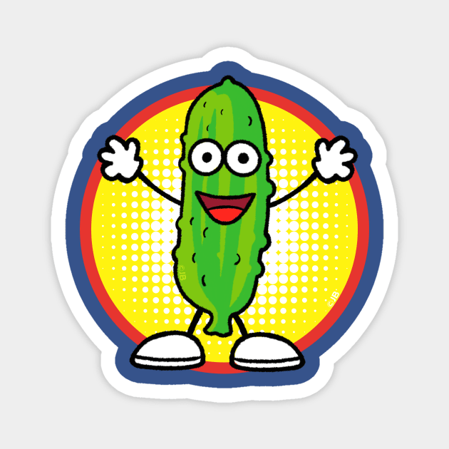 Fresh Pickle Cartoon Magnet by Pickledjo