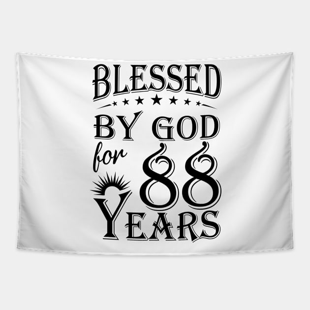 Blessed By God For 88 Years Tapestry by Lemonade Fruit