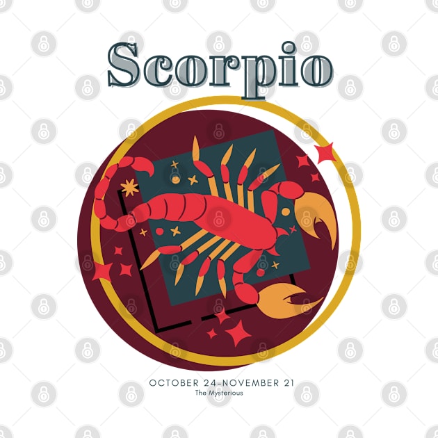 Scorpio Zodiac Astrology Symbol T-Shirt by Jaekindacray